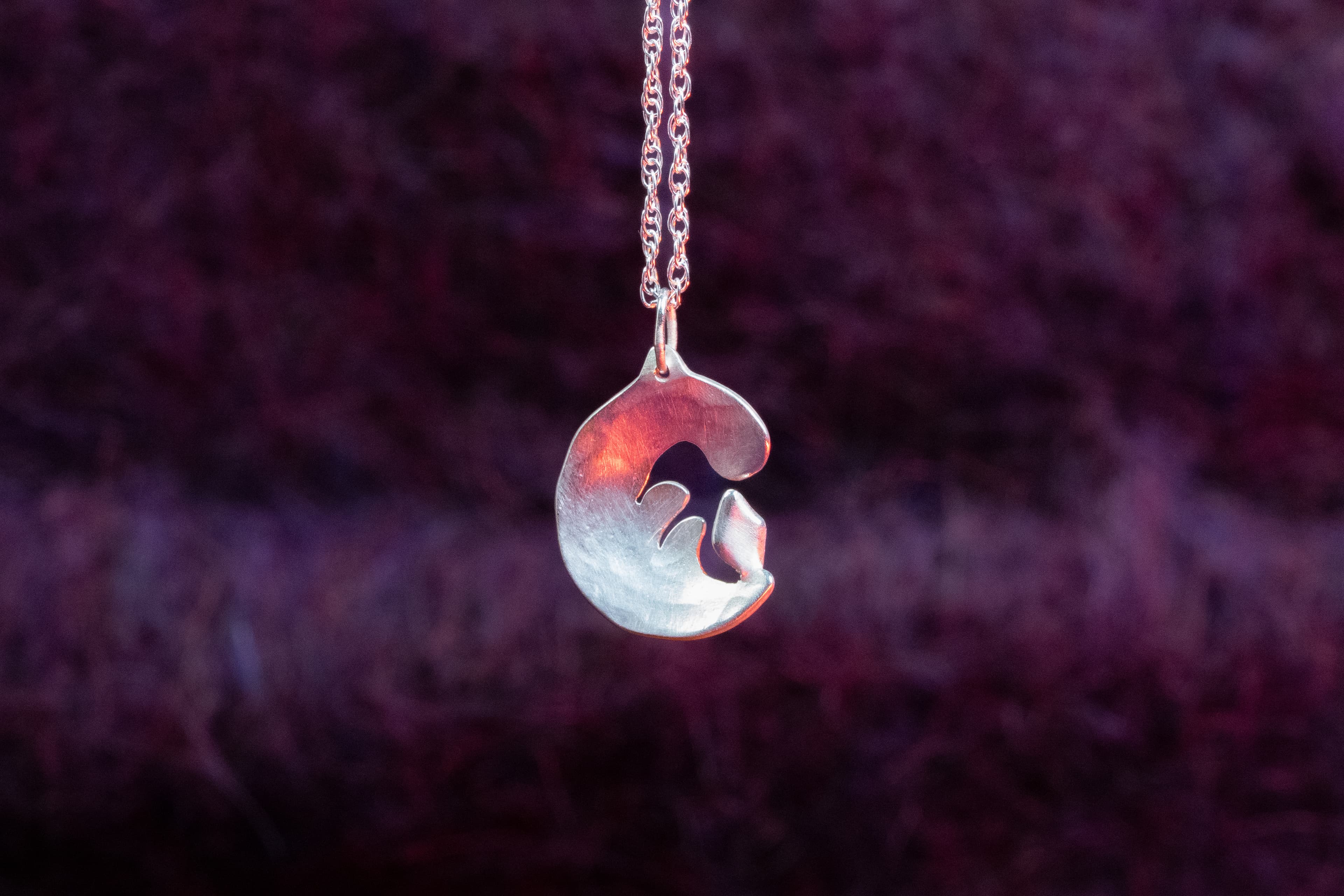 Pendentif Flamme Astrale en argent